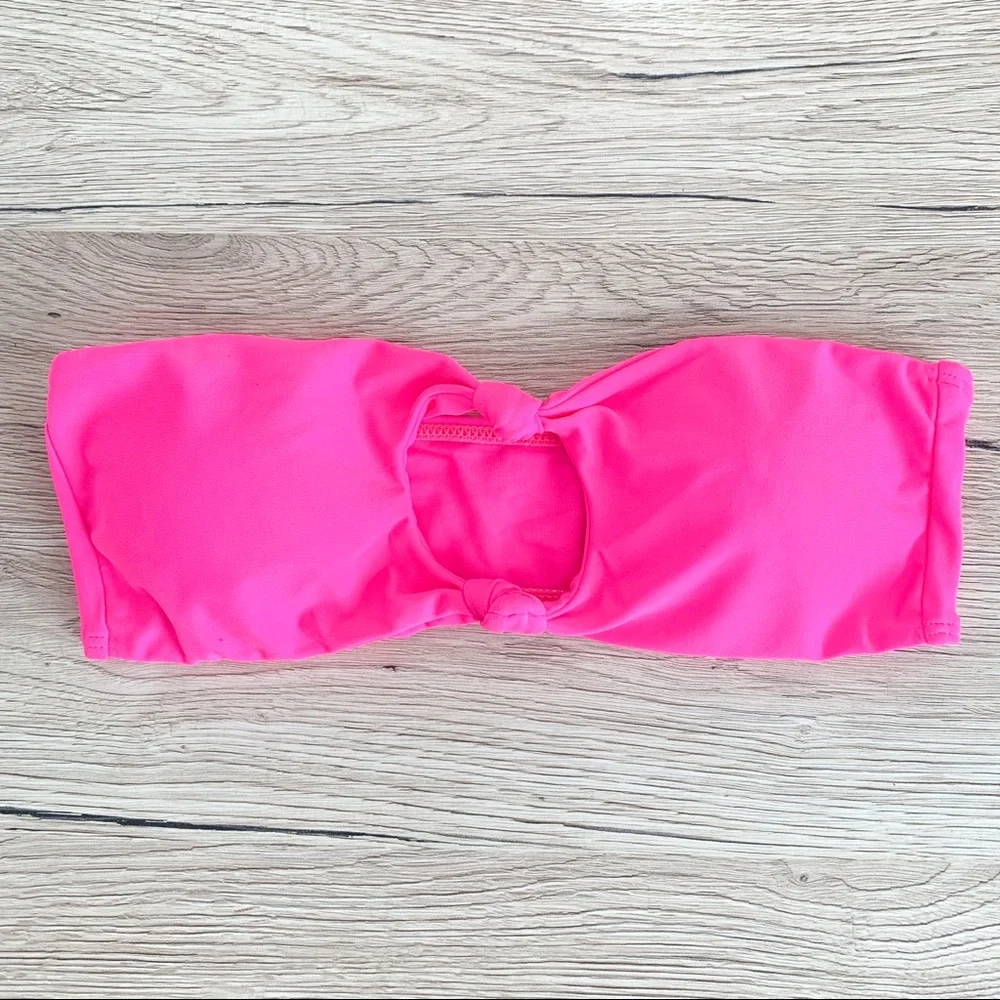 2/$30 bandeau style knot detail bikini top